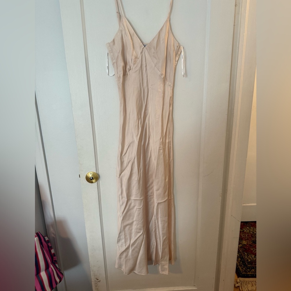 Ghanda Cream Slip Dress